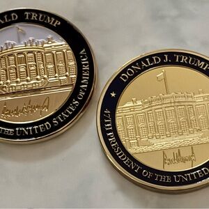 White House President Trump 45/47 Commemorative Coins